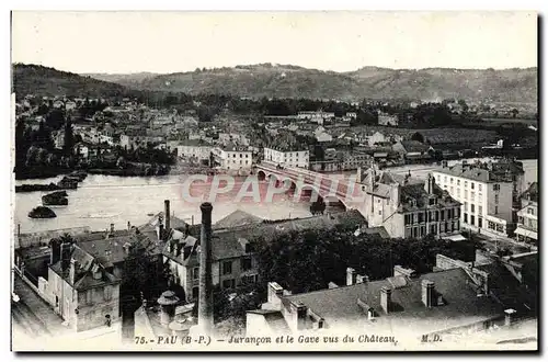 Cartes postales Pau Jurancon Et Le Gace Vus Du Chateau