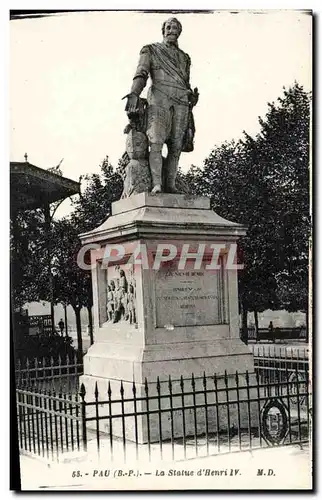 Cartes postales Pau La Statue D'Henri IV