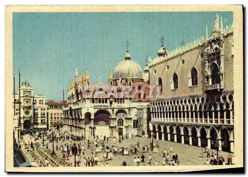 Moderne Karte Venezia Piazzetta San Marco Dal Mare Si Presenta Elegantissima Con Le Dus Colonne Di San Teodoro