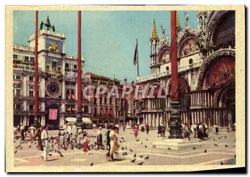 Cartes postales moderne Venezia Trorre Dell'Orologio Fu Cominciata Da Pietro Lombardo