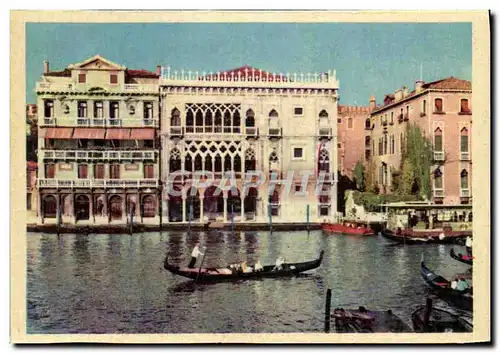 Moderne Karte Venezia Palazzo Zuane Contarini Ca D&#39Oro Venne Eretto Dipinto