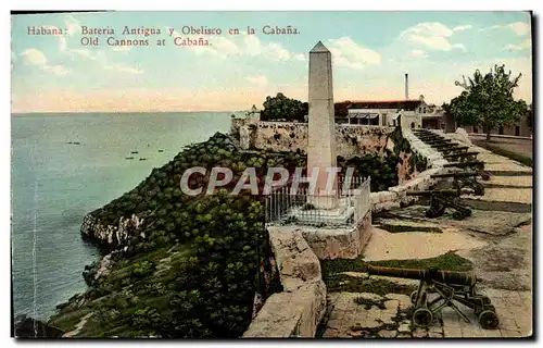 Cartes postales Habana Bateria Antigua Obelisco en la Cabana