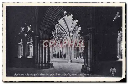 Ansichtskarte AK Batalha Portugal Portico da Sala do Capitulo