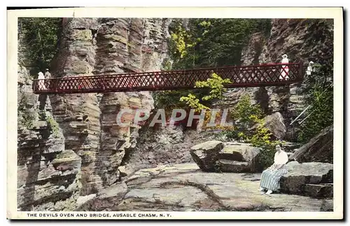 Cartes postales The Devils Oven And Bridge Ausable Chasm New York