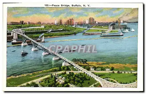 Ansichtskarte AK Peace Bridge Buffalo New York