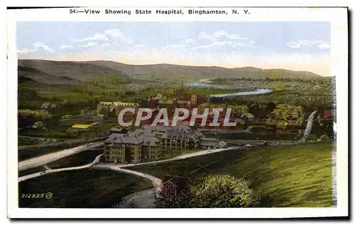 Cartes postales View Showing State Hospital Binghamton NY