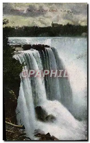 Ansichtskarte AK Horseshoe Falls From Goat Island Niagara Falls