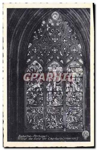 Ansichtskarte AK Batalha Portugal Vitral da Sala do Capitulo