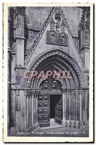 Ansichtskarte AK Batalha Portugal Porta Lateral da Igreja