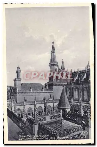 Cartes postales Batalha Portugal corucheo e galeria dos claustros