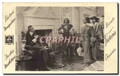 Cartes postales Biscuits Pictoria Chocolats Les Trois Mousquetaires Dumas