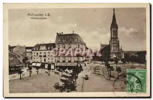 Cartes postales Mulhausen Friedensplatz