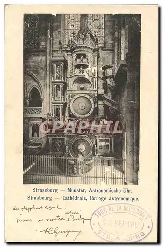 Cartes postales Strassburg Munster Astronomische Uhr