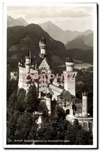 Cartes postales Schloss Neuschwanstein U Hohenschwangau