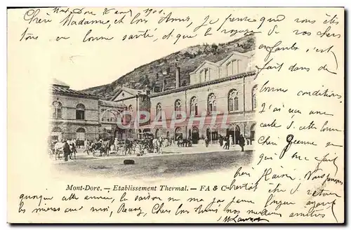 Cartes postales Mont Dore Etablissement Thermal