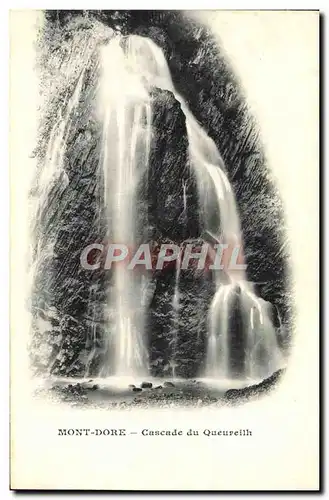 Cartes postales Mont Dore Cascade Du Queureilh