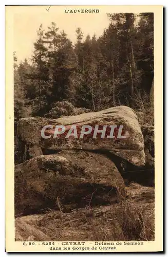 Ansichtskarte AK L&#39Auvergne Ceyrat Dolmen De Samson Dans Les Gorges De Ceyrat