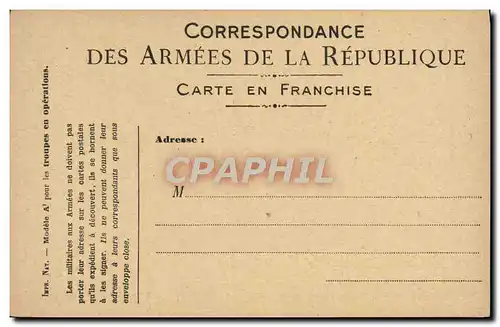 Carte de Franchise Militaire