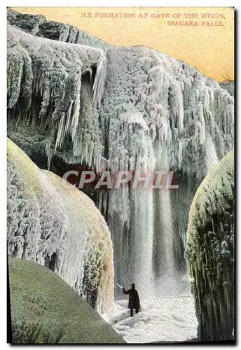 Cartes postales Ice formation at gave of the wind Niagara Falls