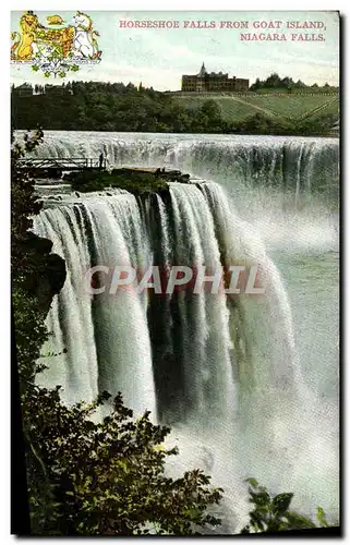 Ansichtskarte AK Horseshoe Falls From Goat Island Niagara Falls