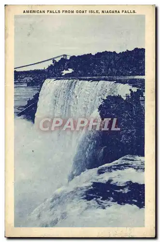 Cartes postales Niagara Falls American Falls From Goat Isle
