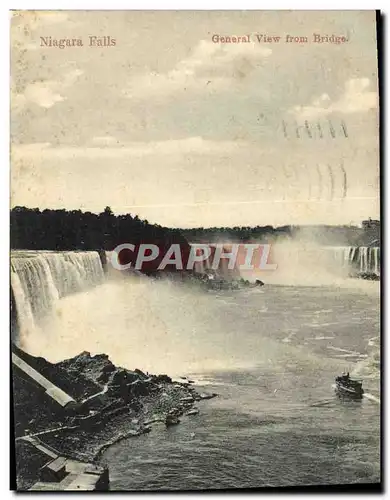 Ansichtskarte AK Niagara Falls General View From Bridge