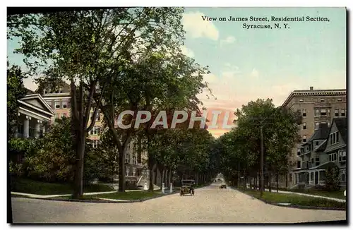 Cartes postales View on James Street Residention Section Syracuse