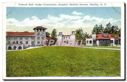Cartes postales Verbeck Hall Dodge Gymnasium Hospital Manlius Schools Manlius