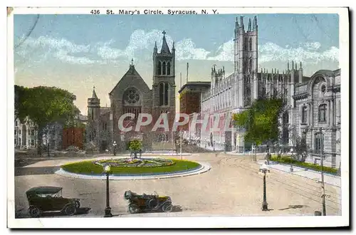Cartes postales St Mary&#39s Circle Syracuse