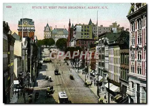 Cartes postales State West From Broadway Albany