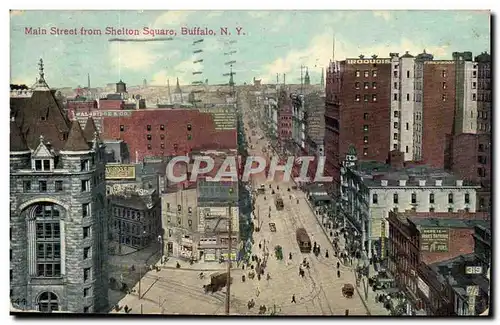 Cartes postales Main Street from Shelton Square Buffalo