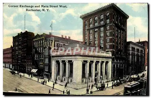 Cartes postales Corner Exchange and Main Street West Rochester