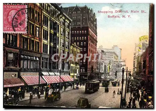 Cartes postales Shopping District Main St Buffalo