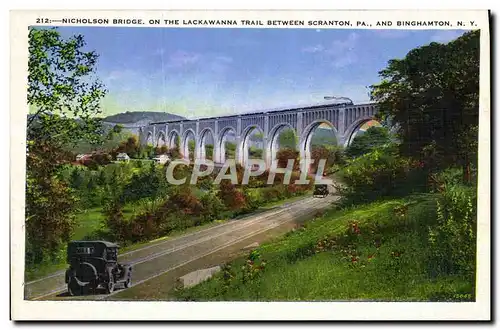 Ansichtskarte AK Nicholson Bridge On the Lackawanna Trail between Scranton and Binghamton