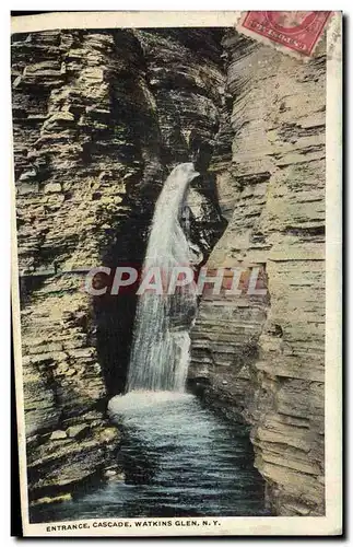 Ansichtskarte AK Entrance Cascade Watkins Glen