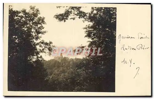 CARTE PHOTO Garrison point Hudson river NY