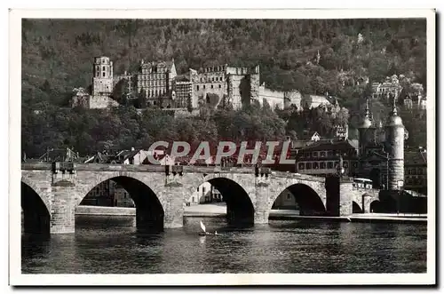 Cartes postales moderne Heidelberg Alte Neckarbrucke Schloss