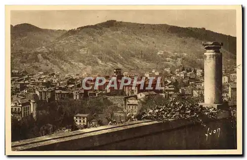 VINTAGE POSTCARD Royat the old city seen of the Paradise