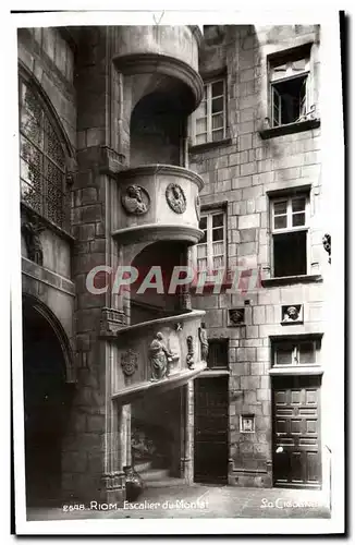 Cartes postales Riom Escalier du Montat