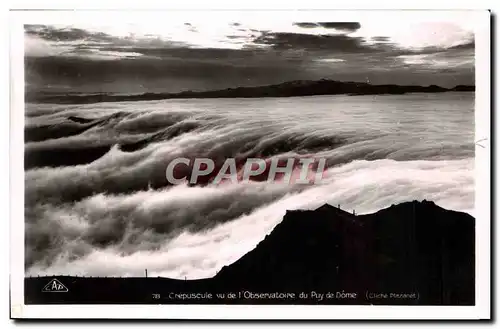 Cartes postales Crepuscule vu de l&#39Observatore du Puy de Dorme