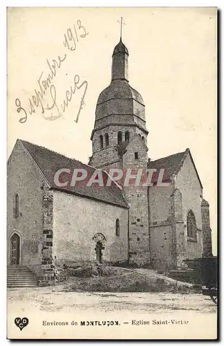 Cartes postales Environs de Montluqon Eglise Saint Victar