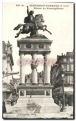 Cartes postales Clermont Ferrand Statue de Vercingetorix