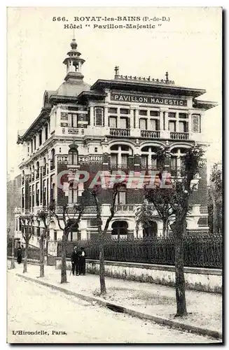 Cartes postales Royat les Bains Hotel Pavillon Majestic