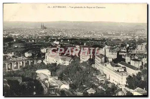 Ansichtskarte AK Auvergne Vue Generale de Royat et Clermont