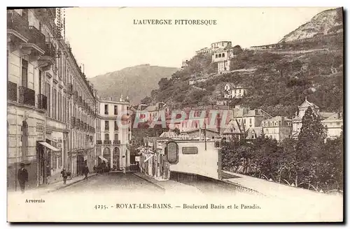 Cartes postales Royat Les Bains Boulevard Bazin et le Paradis