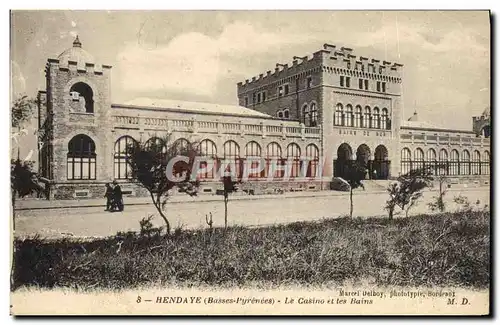 Cartes postales Hendaye Le Casino et les Bains