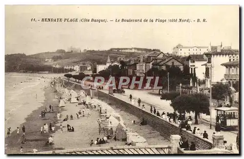 Ansichtskarte AK Hendaye Plage Le Boulevard de la Plage