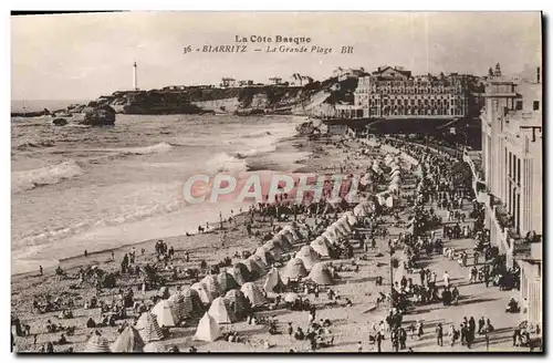 Cartes postales Biarritz La Grande Plage