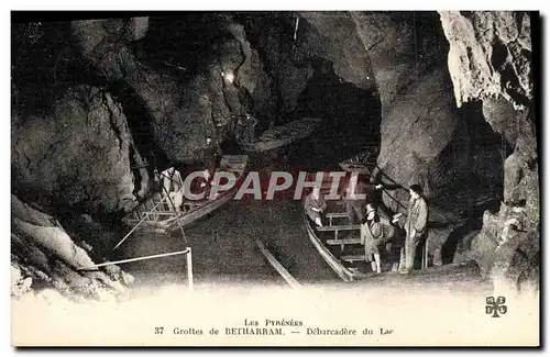 Ansichtskarte AK Grottes de Betharram Debarcadere du Lac