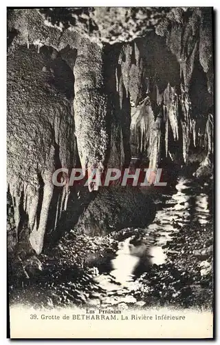 Ansichtskarte AK Grottes de Betharram La Riviere Inferieure